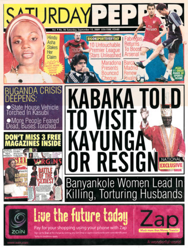 Front Page Sat Pepper Uganda