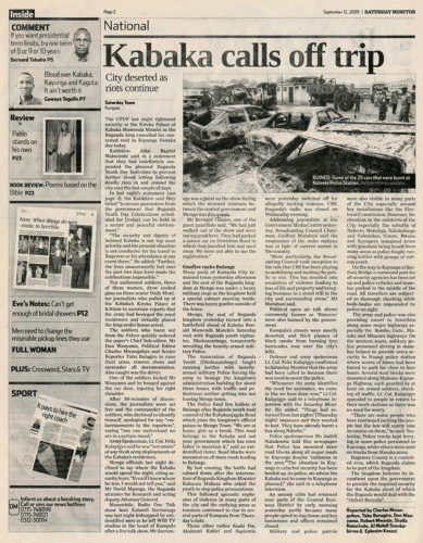 Page 2 Sat Monitor Uganda